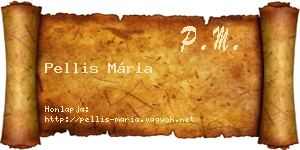 Pellis Mária névjegykártya